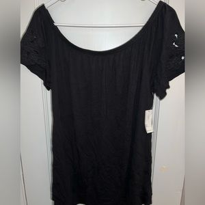 Black - off the shoulder blouse - never worn